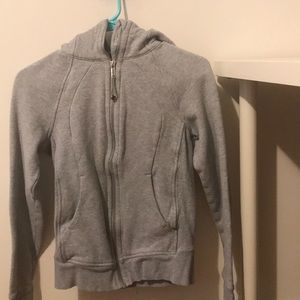 Grey lululemon scuba hoodie